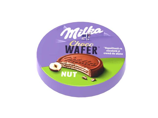 Milka Choco Wafer Napolitana cu ciocolata si crema de alune 30g