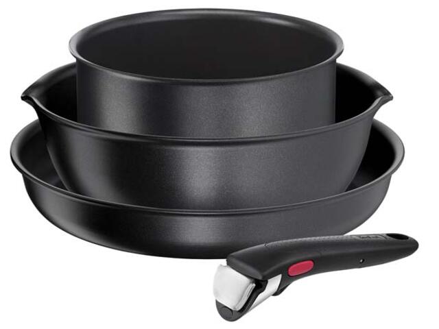 Set 4 piese Tefal Ingenio Daily Chef L7629453, Negru