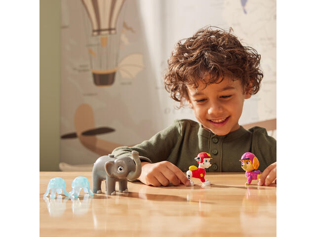 Set figurine, Paw Patrol, Jungle Pups, Skye, Marshall si Elefantul, 20143983