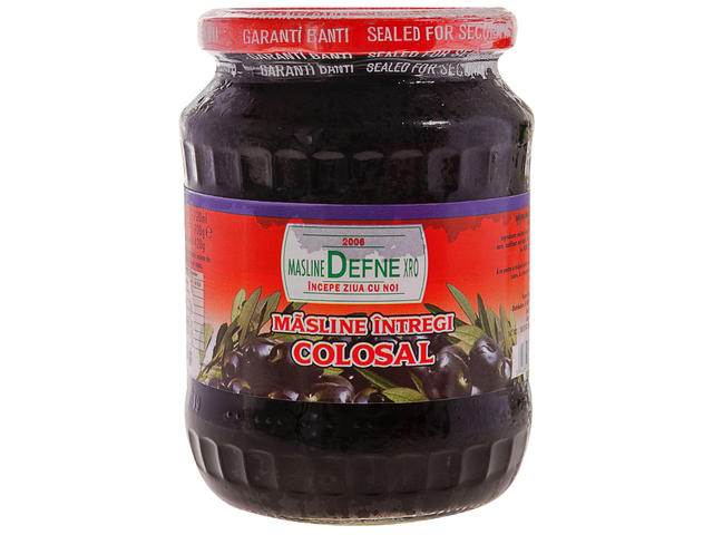 Masline negre Colosal Defne, 720 ml