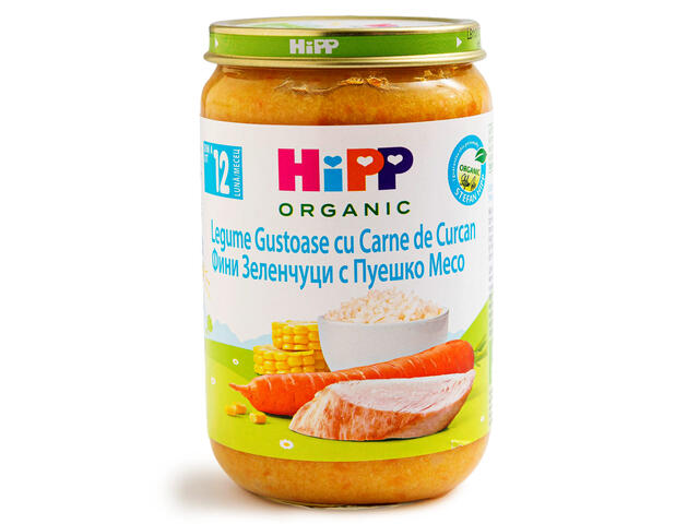 Hipp Bio meniu curcan cu legume 220 g