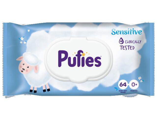 Servetele pentru bebelusi Pufies Sensitive, 64 buc