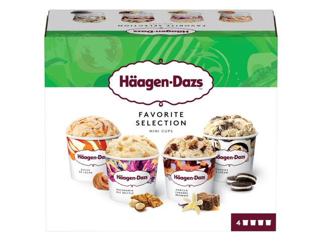 Inghetata Haagen Dazs Colectia Favorita 4X95 ML