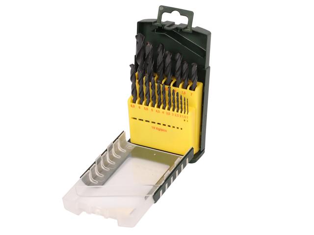 Set 19 burghie Bosch HSS-R, mandrina standard, pentru metal, 1-10 mm