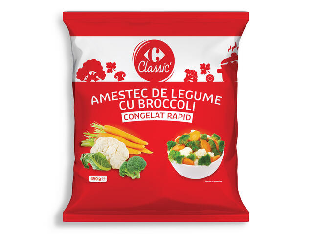 Amestec de legume cu broccoli, Carrefour Classic 450g