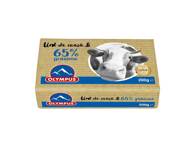 Unt de masa Olympus, 65% grasime, 200 g