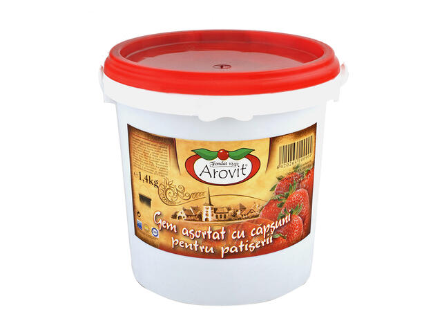 Gem asortat cu capsuni pentru patiserie 1.4kg Arovit