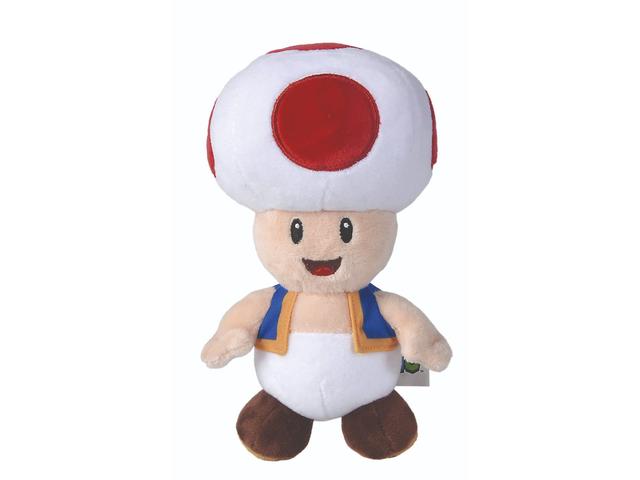 Jucarie de plus Super Mario, Ciupercuta Toad, 20 cm