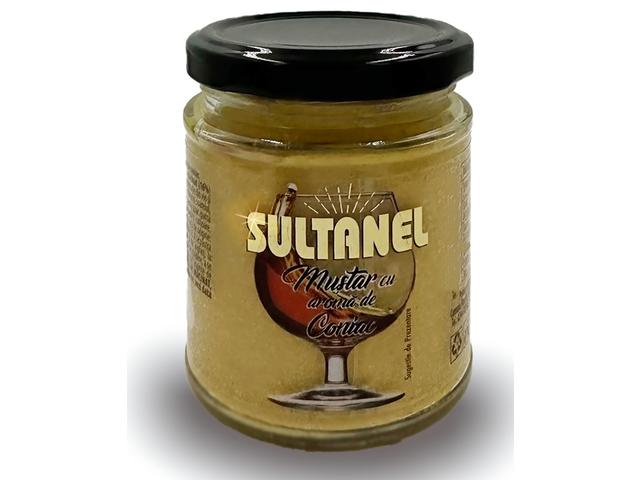 Mustar cu aroma de coniac Sultanel 190g borcan
