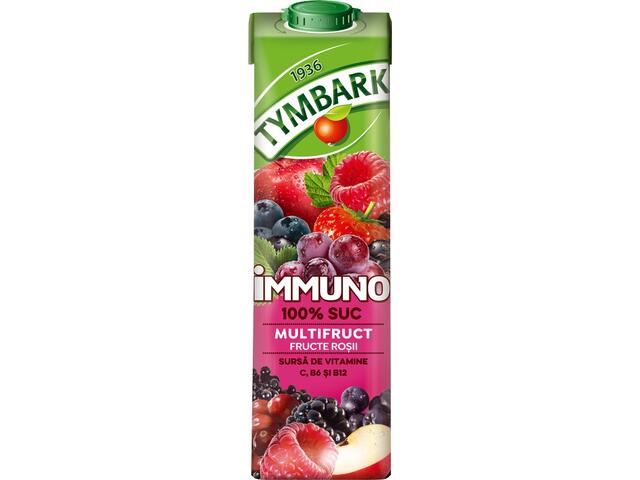 Tymbark Immuno 100% Multivitamine Vitamina C, D, E, Complex B si Zinc 1L