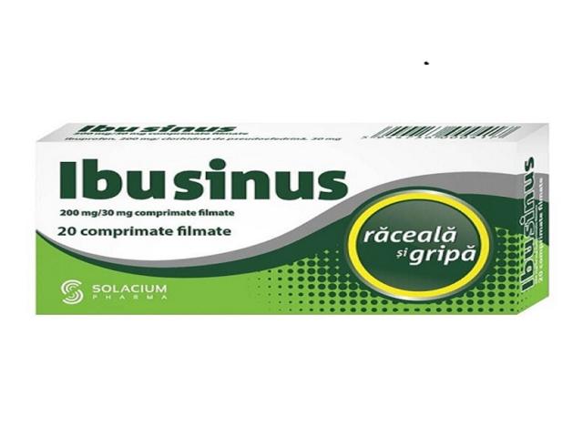 Ibusinus reaceala si gripa, 20 comprimate, Solacium Pharma