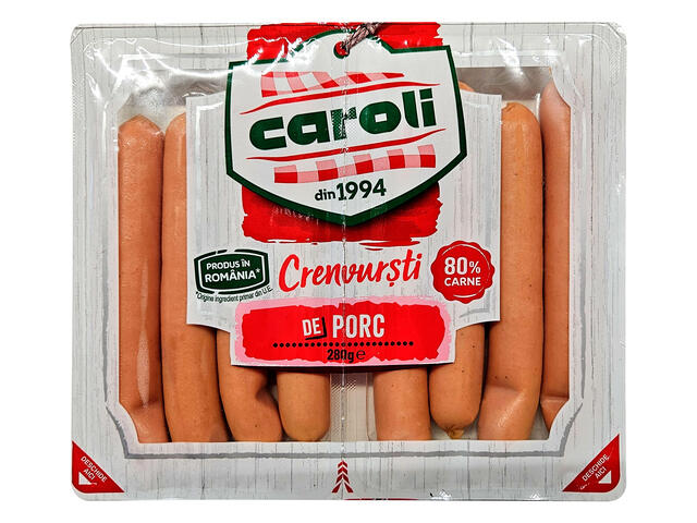 Caroli Cremwursti de porc extra 2 x 140 g