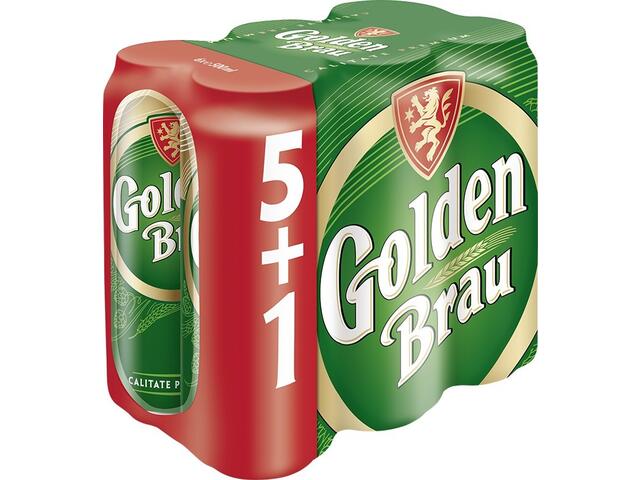 Bere Blonda Doza Golden Brau 6X0.5L