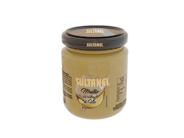 Mustar cu extract de vin Sultanel 190g borcan