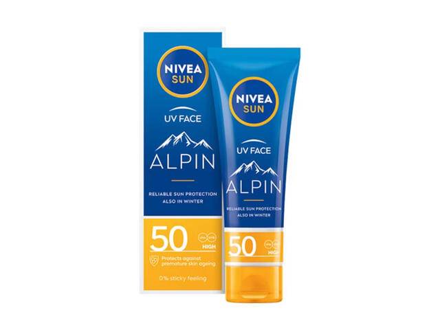 Crema hidratanta de fata pentru protectie solara Nivea Sun Alpin, SPF 50, 50 ml