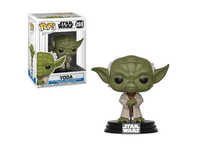 Figurina Funko Pop cu cap oscilant Star Wars Clone Wars Yoda 269, Multicolor