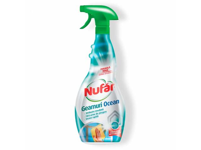 Nufar detergent lichid curatare geamuri, Ocean 500 ML