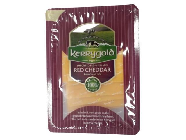 Cheddar rosu felii 150 g Kerryg