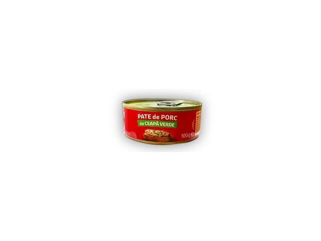 Pate de porc cu ceapa verde Carrefour Classic 100g