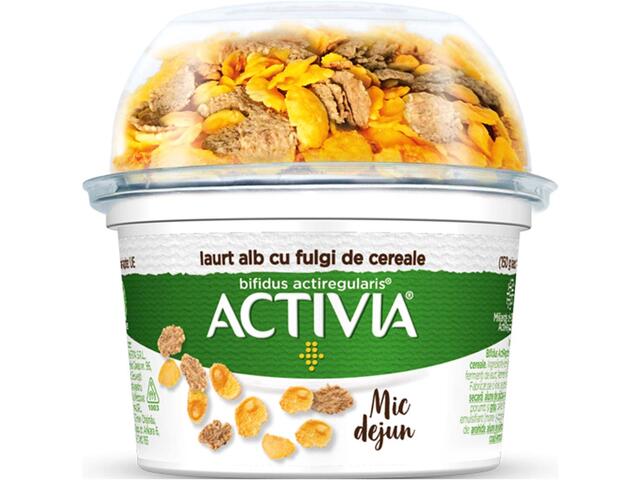 Activia Mic dejun Iaurt Cremos cu un mix de Fulgi de Cereale 168g