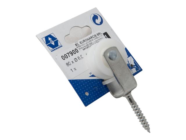 Rola scripete cu surub fixare, 90/30 x 6 mm