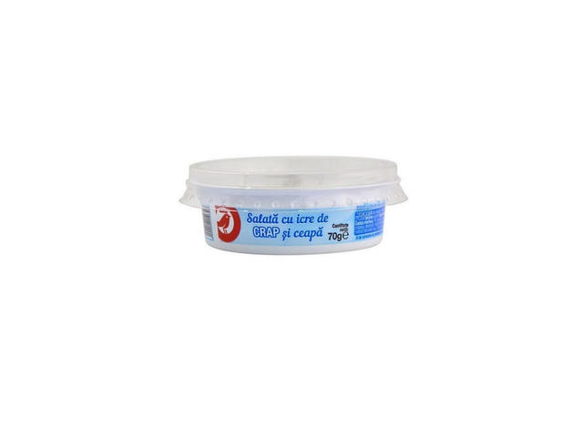 Salata icre de crap cu ceapa Auchan, 70 g