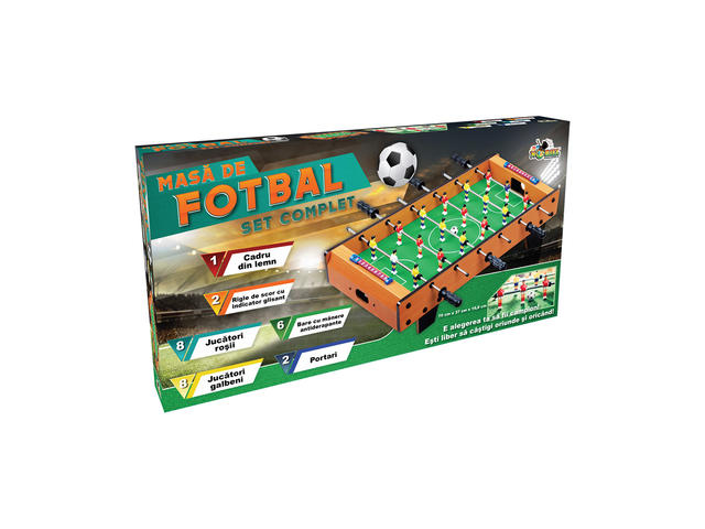Masa de fotbal din lemn Noriel Games, 70 cm