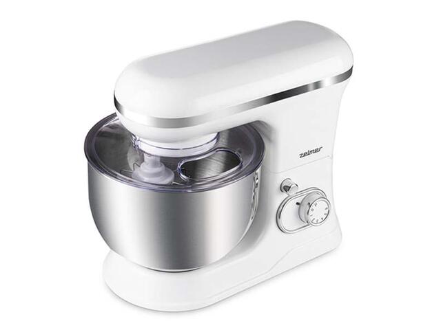 Mixer planetar Zelmer ZKR1350, 6 viteze, 5 L, 1200 W, Alb