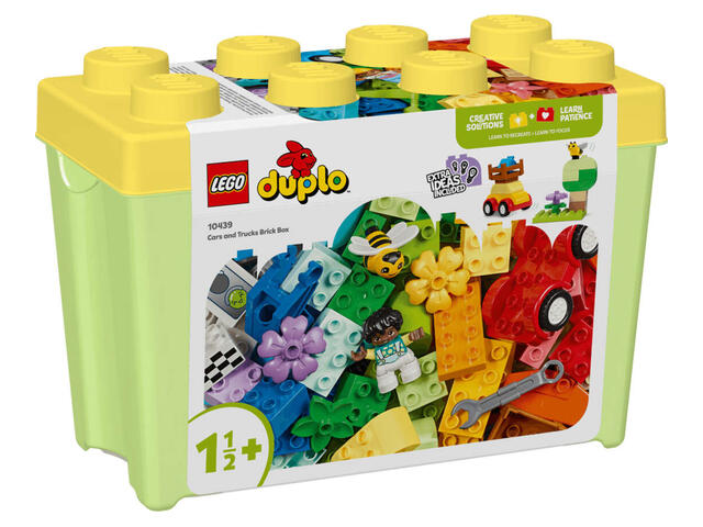 LEGO DUPLO Classic Cutie-caramida cu masinute si camioane 10439