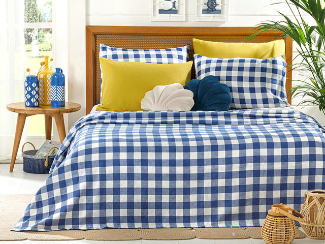 Gingham  Cu imprimeu Double  CUVERTURĂ 200x220 cm 10032184002