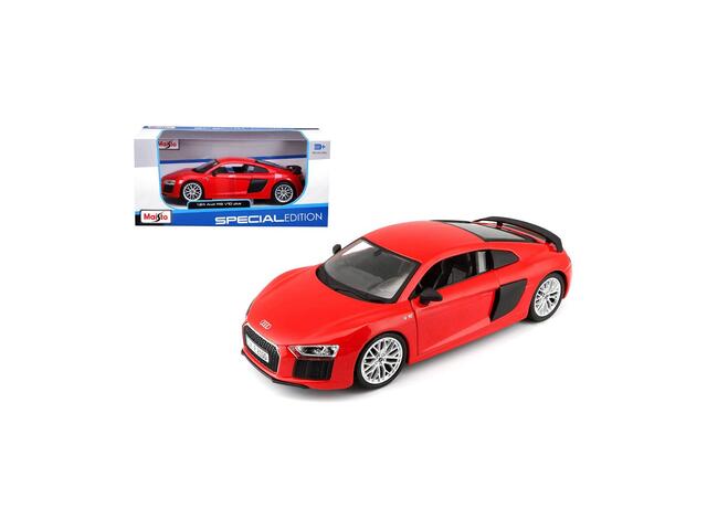 Masinuta Maisto Audi R8 V10 Plus, 1:24, Rosu