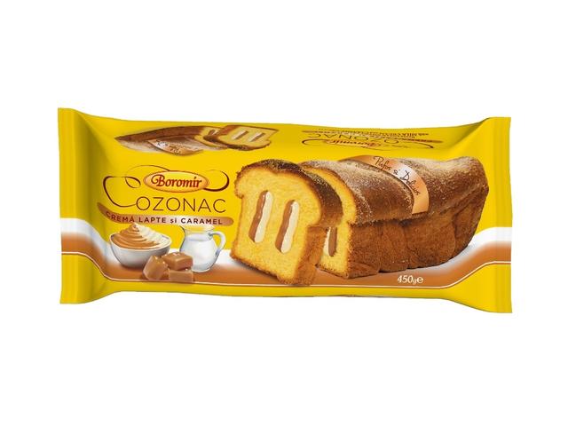 BOROMIR COZONAC 450GR LAPTE/CARAMEL