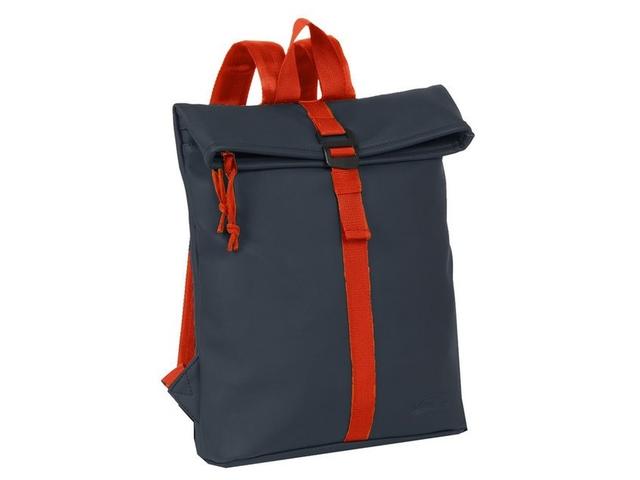 Rucsac Tim-Los Angeles Rolltop, 27x8x33 cm, albastru inchis-rosu