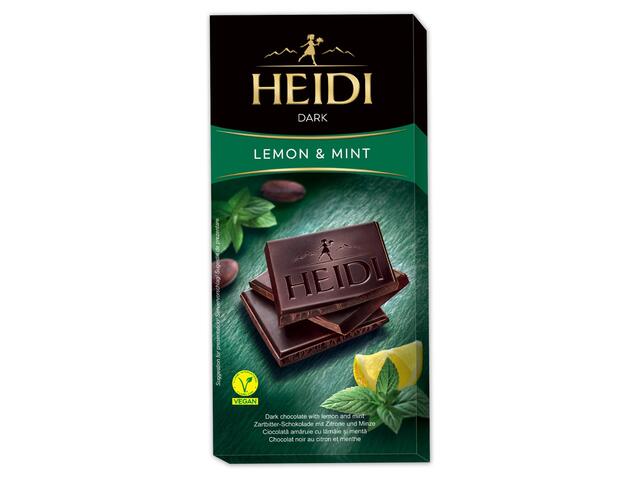 Ciocolata Heidi Dark Lemon&Mint 80g