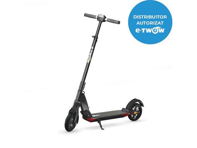 Trotineta electrica E-TWOW S2 Booster ES, Viteza 25Km/h, Autonomie 30Km, Motor 500W, Bluetooth, roti 8" (Negru)