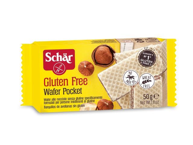 Napolitane cu crema de alune, fara gluten, 50 g Schar