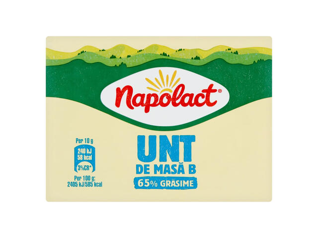 Unt de masa Napolact, 65% grasime, 200 g
