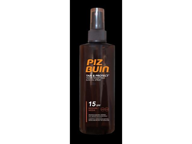 Ulei spray pentru protectie solara tan & protect, SPF 15, 150 ml Piz Buin