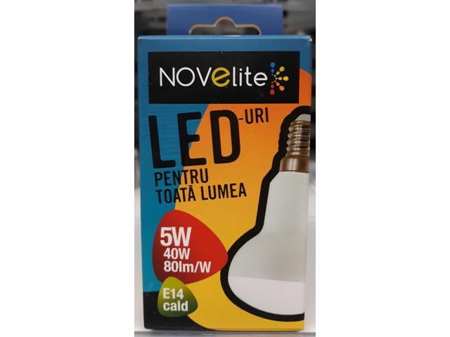 Bec LED tip spot R50 Novelite, 5 W, soclu E14, 3000 K