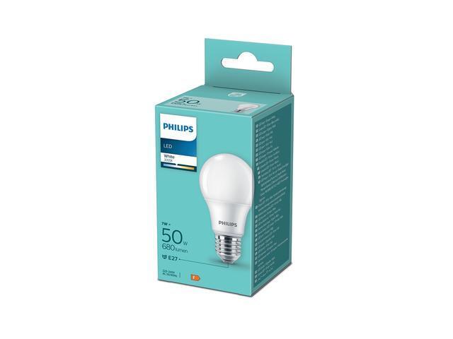 Bec led lumina alba neutra echivalent 50W E27 Philips