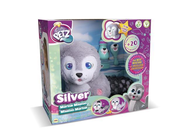 Pui de foca interactiv Silver IMC, plus, 30x28x15 cm, Multicolor