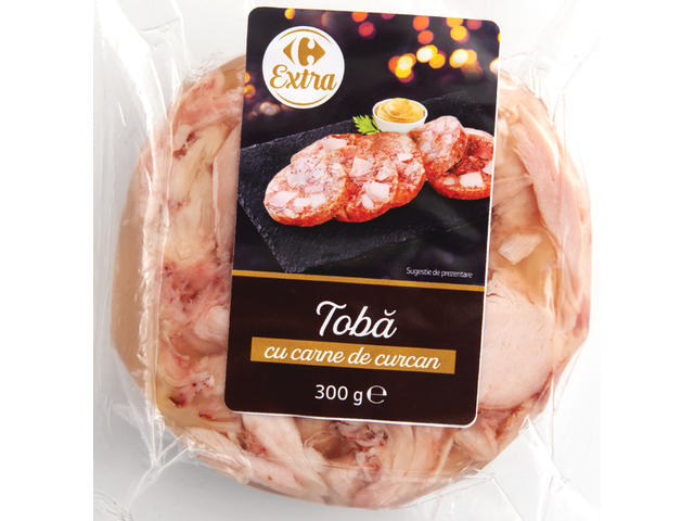 Toba cu carne de curcan Carrefour Extra 300g