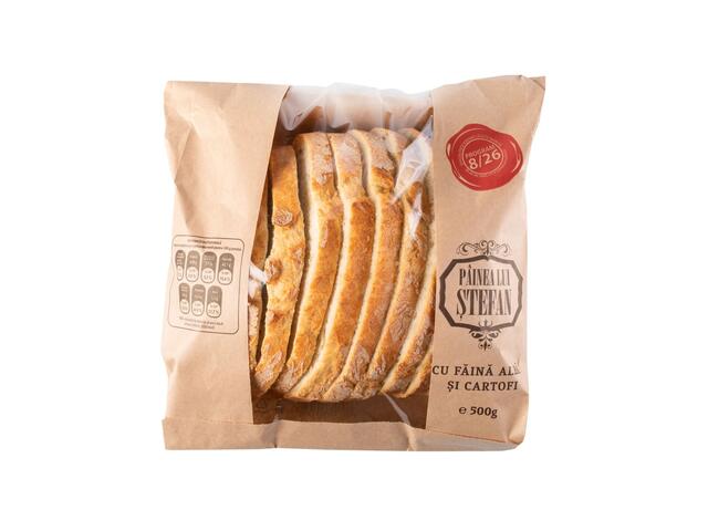Painea lui Stefan cu faina alba si cartofi, felii 500 g