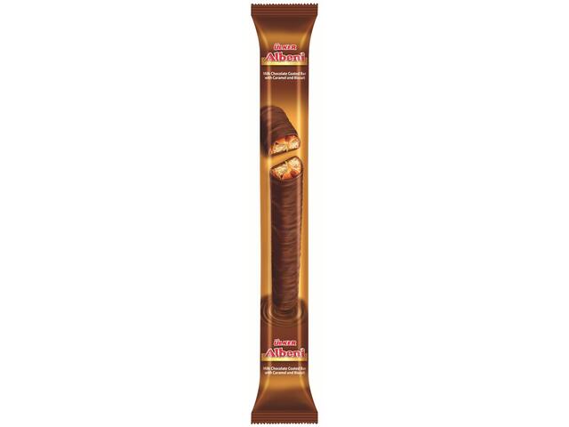 Albeni Baton de biscuit cu caramel invelit in ciocolata cu lapte 47g