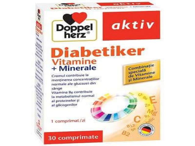 Doppelherz Aktiv Diabetiker Vitamine si Minerale, 30 cpr, Queisser Pharma