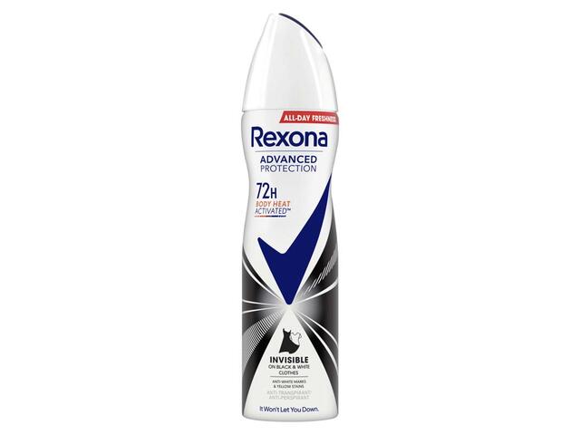 Deodorant spray Rexona Advanced Protection Invisible Black&Wihte 150ML