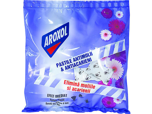 Aroxol Pastile antimolii si acarieni 16 buc