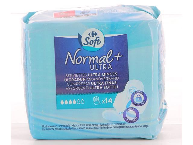 Absorbante Ultra Normale Plus Carrefour 14 Buc