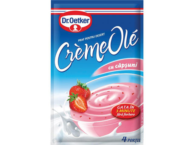 Dr.Oetker Praf pentru desert Crème Ole cu Capsuni 75g