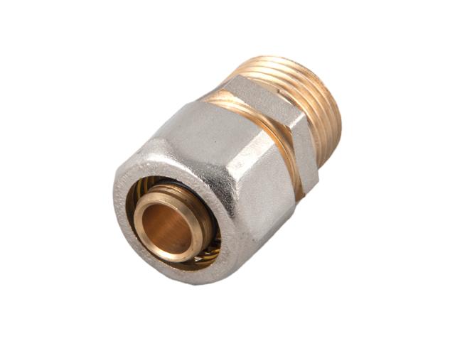 Racord pentru teava multistrat, alama, filet exterior, 16 mm x 1/2 inch